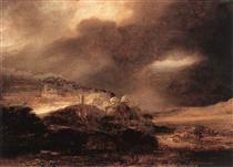 Gewitterlandschaft - Rembrandt van Rijn