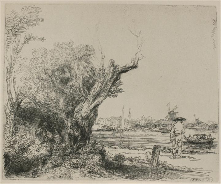 View of Omval, near Amsterdam, 1645 - Rembrandt van Rijn