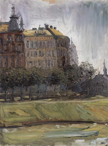 On the Danube Canal, 1907 - Рихард Герстль
