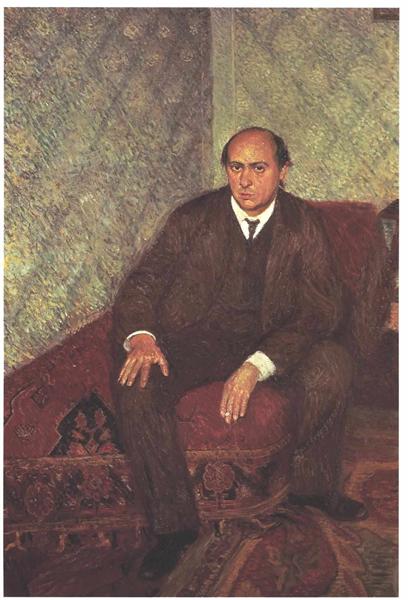 Portrait of Arnold Schonberg, 1906 - Рихард Герстль