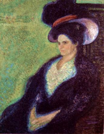Woman with Feathered Hat, 1907 - Richard Gerstl