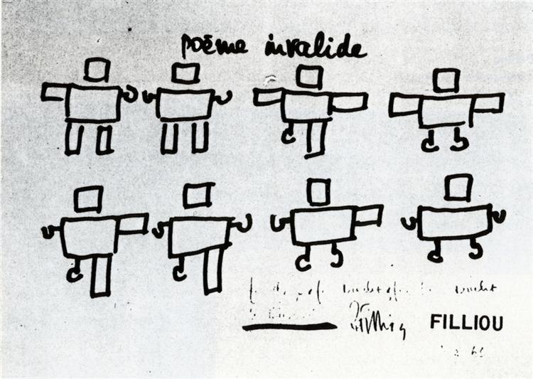 Poème invalide, 1964 - Robert Filliou