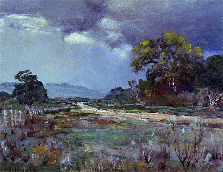 Approaching Rain, Southwest Texas, 1922 - Robert Julian Onderdonk