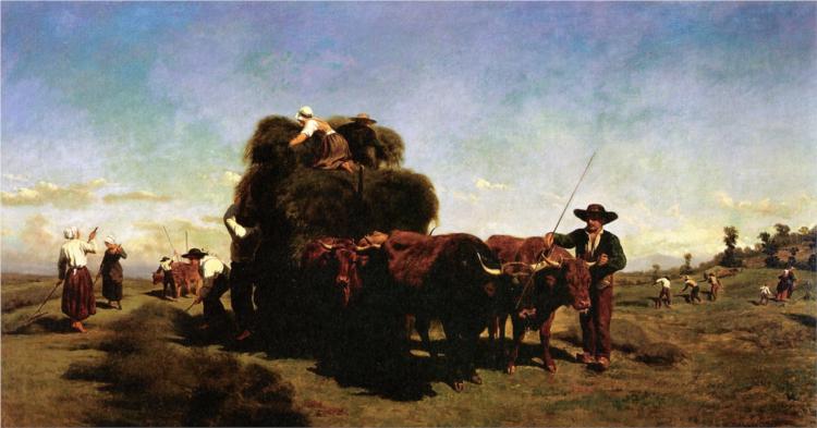 Haymaking in the Auvergne, 1858 - Rosa Bonheur