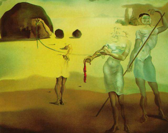 Enchanted Beach with Three Fluid Graces, 1938 - Salvador Dalí