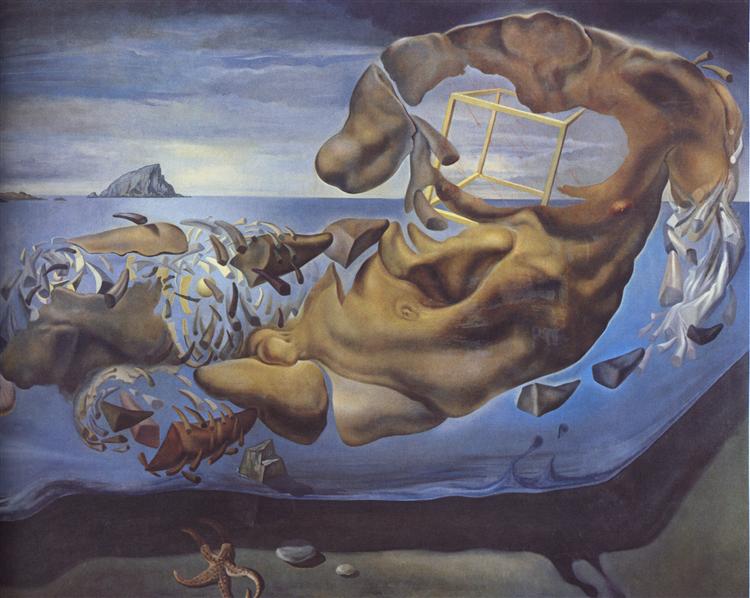 Rhinocerotic Figure of Phidias' Illisos, 1954 - Salvador Dalí