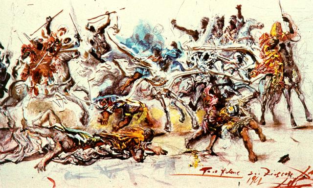 Study for 'The Battle of Tetuan', 1961 - Salvador Dali