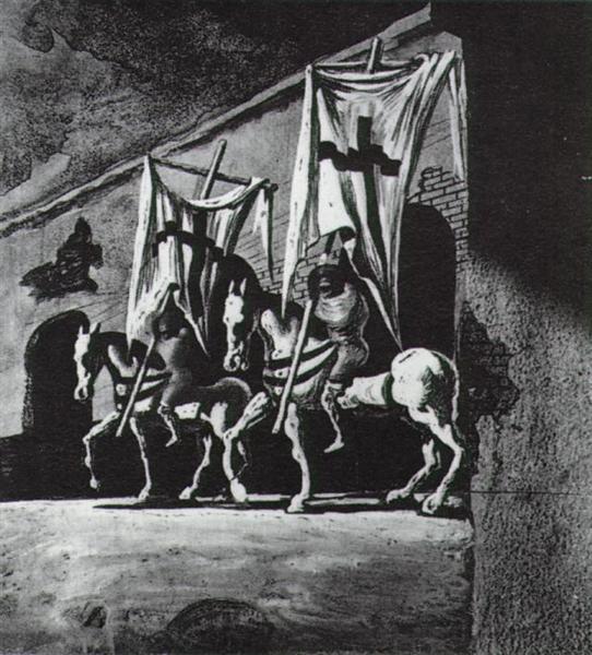 The Two on the Cross, 1942 - Сальвадор Дали
