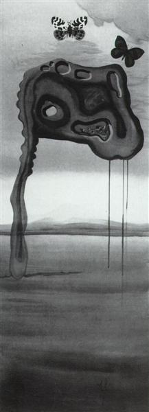 Untitled (Surrealist Landscape), 1957 - Salvador Dalí