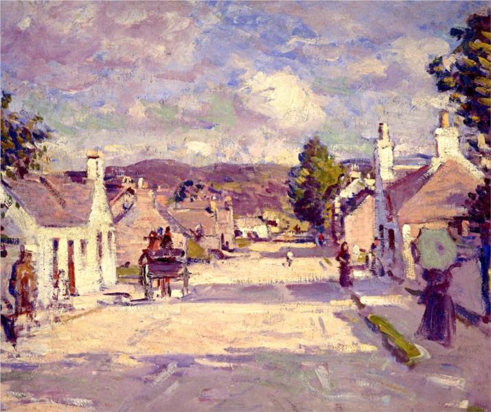 A Street, Comrie, 1900 - Samuel Peploe