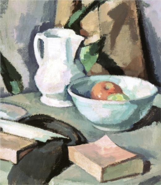 Still Life with a Jug and a Bowl of Apples, 1924 - Samuel Peploe