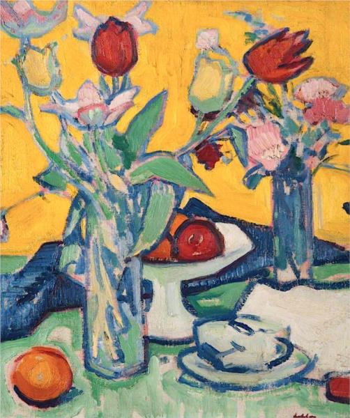 Tulips and Cups, 1912 - Samuel Peploe