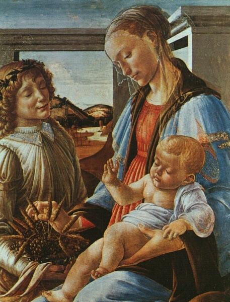 Madonna and Child with an Angel, 1470 - Sandro Botticelli