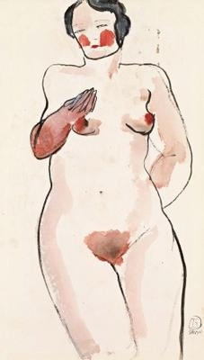 Pink Cheek Nude, 1920 - 常玉