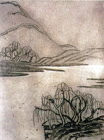 Weeping Willows, 1930 - 常玉