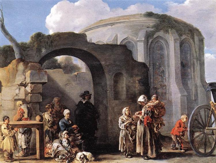 The Beggars, 1640 - Себастьян Бурдон