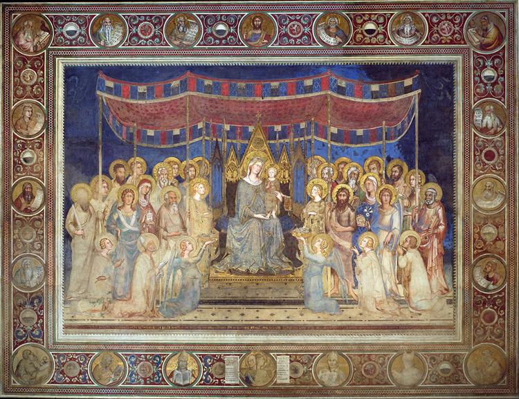 Maestà, 1321 - Симоне Мартини