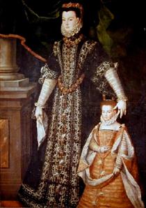 Portrait de Diane d'Andouins et sa fille - Sofonisba Anguissola