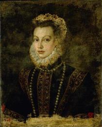 Portrait of Queen Elisabeth of Spain - 索福尼斯巴·安圭索拉