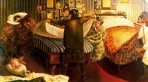 Bed making - Stanley Spencer