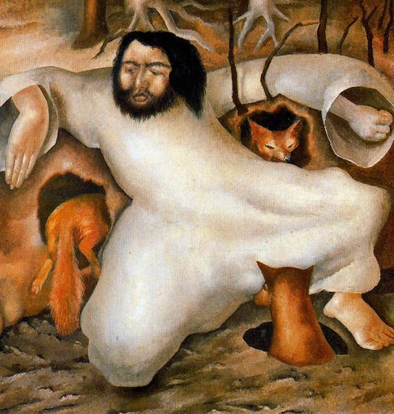 Christ in the Wilderness - The foxes have holes - Stanley Spencer