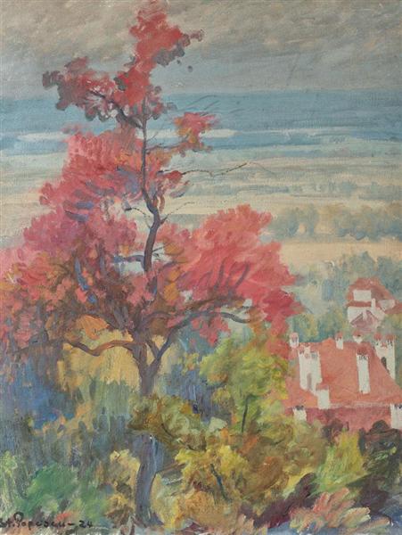 Landscape from Provence, 1924 - Штефан Попеску