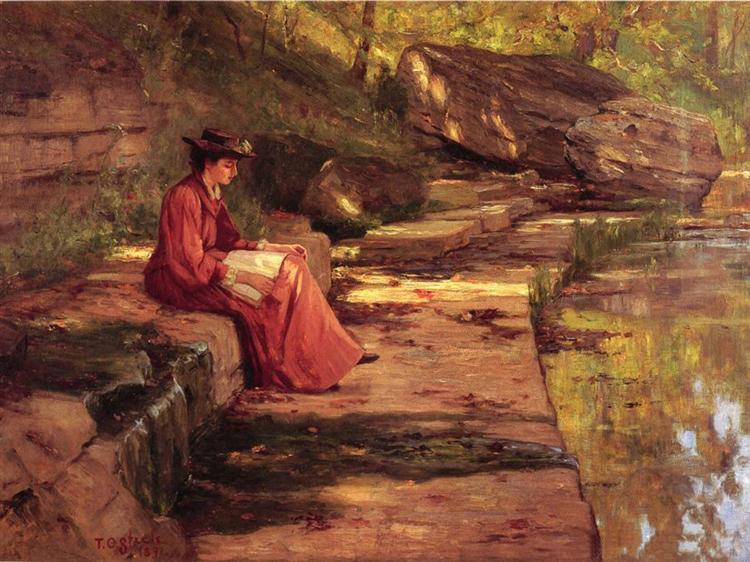 Daisy by the River, 1891 - T. C. Steele