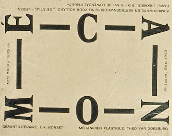 Cover fo "In Mechanism", 1922 - 特奥·凡·杜斯伯格