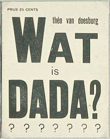 Cover of "What is dada", 1923 - Theo van Doesburg