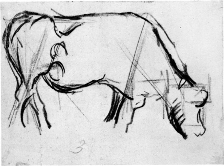 Study for Composition VIII (The Cow), c.1917 - 特奥·凡·杜斯伯格