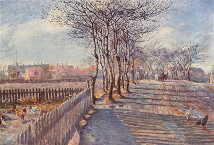 An Avenue in Kastrup, 1891 - Теодор Филипсен