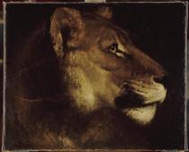 Tête de lionne - Théodore Géricault