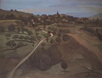Landscape of Belmont - Theophile Steinlen