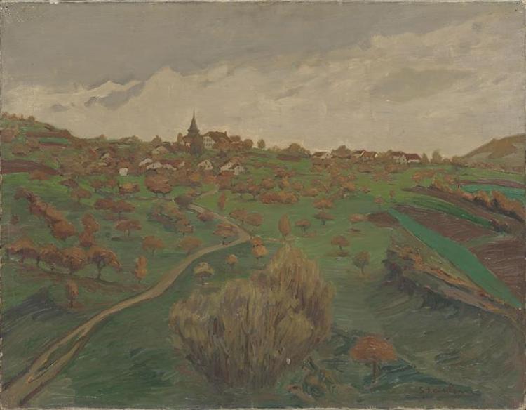 Landscape of Belmont - Theophile Steinlen