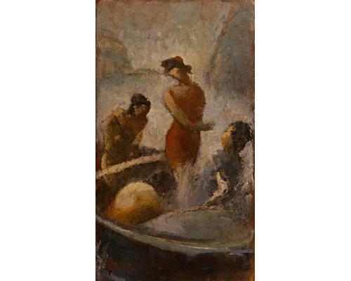 Bathers on the boat, c.1925 - c.1930 - Теофрастос Триантафиллидис