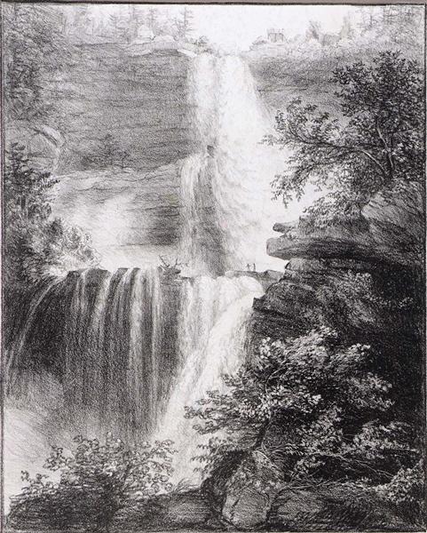 Falls at Catskill, c.1828 - 1829 - Томас Коул