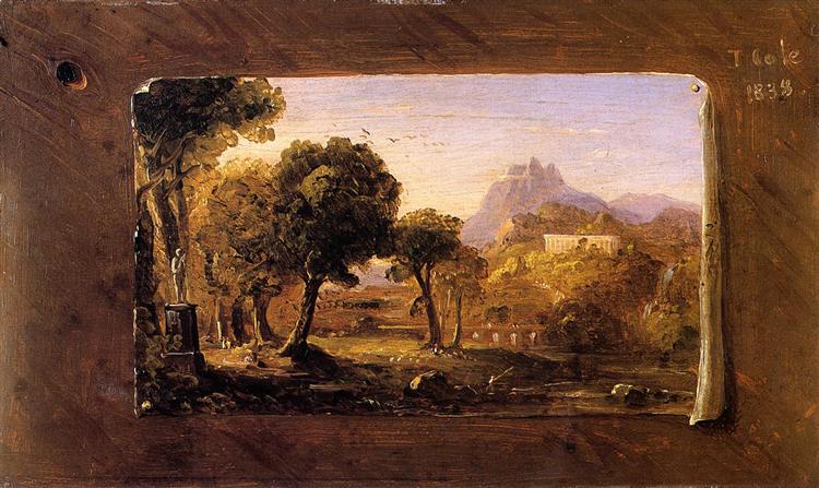 Study for Dream of Arcadia, 1838 - Томас Коул