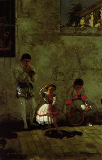 A Street Scene in Sevilla - Thomas Eakins