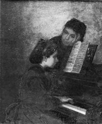 At the Piano - Thomas Eakins