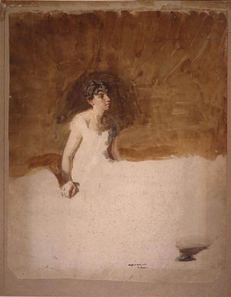 In the Studio (unfinished), 1884 - 湯姆·艾金斯