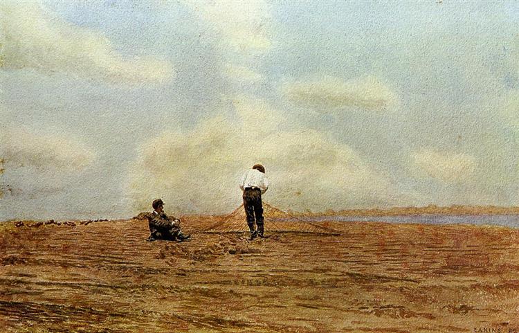 Mending the Net, 1882 - Томас Ікінс