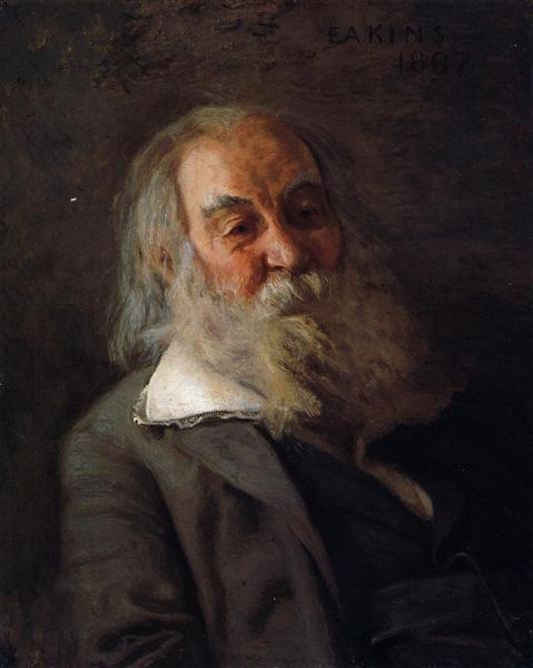 Portrait of Walt Whitman, 1887 - 湯姆·艾金斯