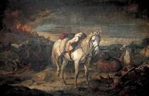 Riderless War Horses After the Battle of Sedan - Thomas Jones Barker