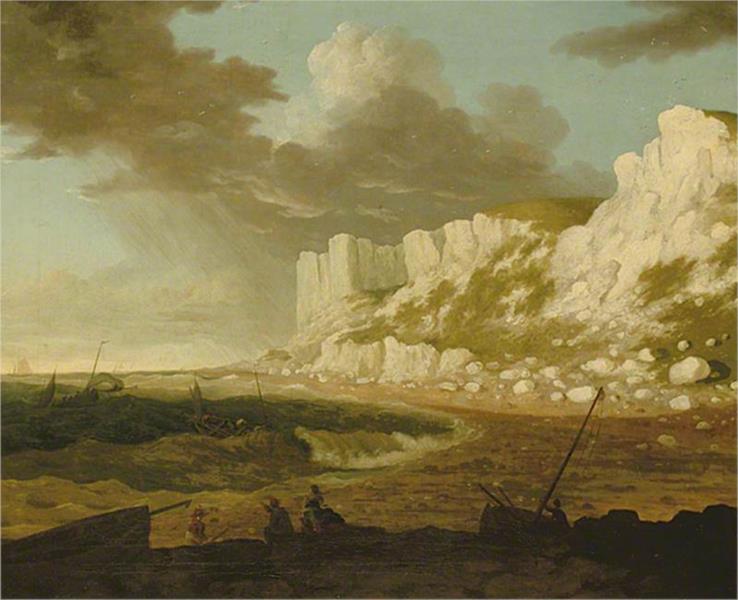 Coast Scene with Approaching Storm, 1771 - Томас Джонс