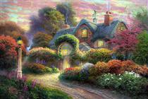 Rosebud Cottage - Thomas Kinkade