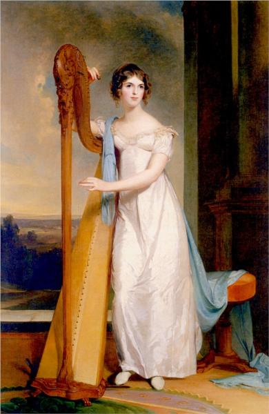 Elizabeth Eichelberger Ridgely (also known as Lady with a Harp), 1818 - Thomas Sully