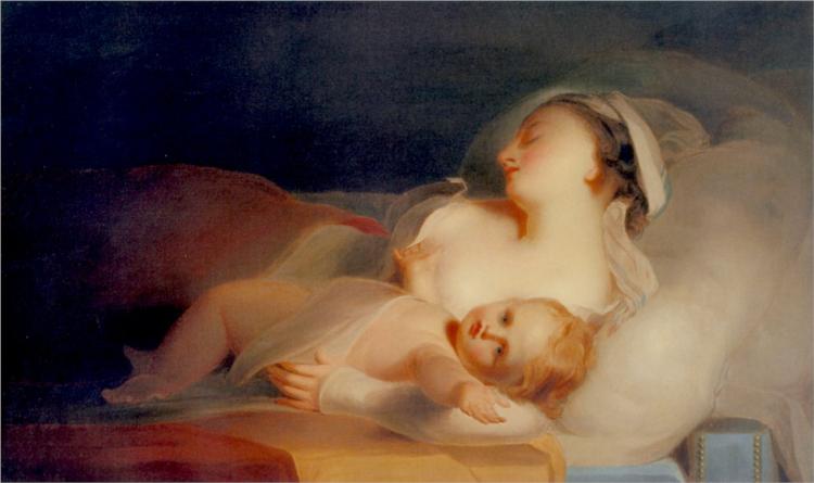 Mother and Child, 1827 - Томас Саллі