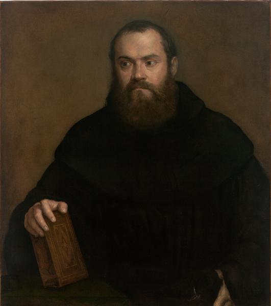 A monk with a book, c.1550 - Ticiano Vecellio
