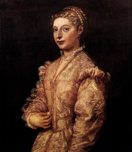 Portrait of a Girl, c.1545 - Ticiano Vecellio