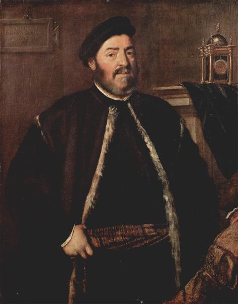 Portrait of Fabrizio Salvaresio, 1558 - Тиціан